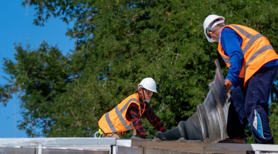 Professional metal roof installation in Kim, CO